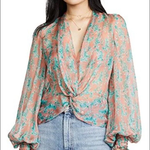 🌴 Caroline Constas Blouse - Size Small - Picture 2 of 12